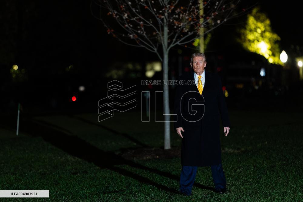 President Trump Departs Washington For Weekend In Palm Beach - DC