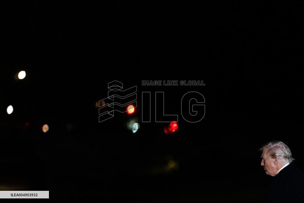 President Trump Departs Washington For Weekend In Palm Beach - DC