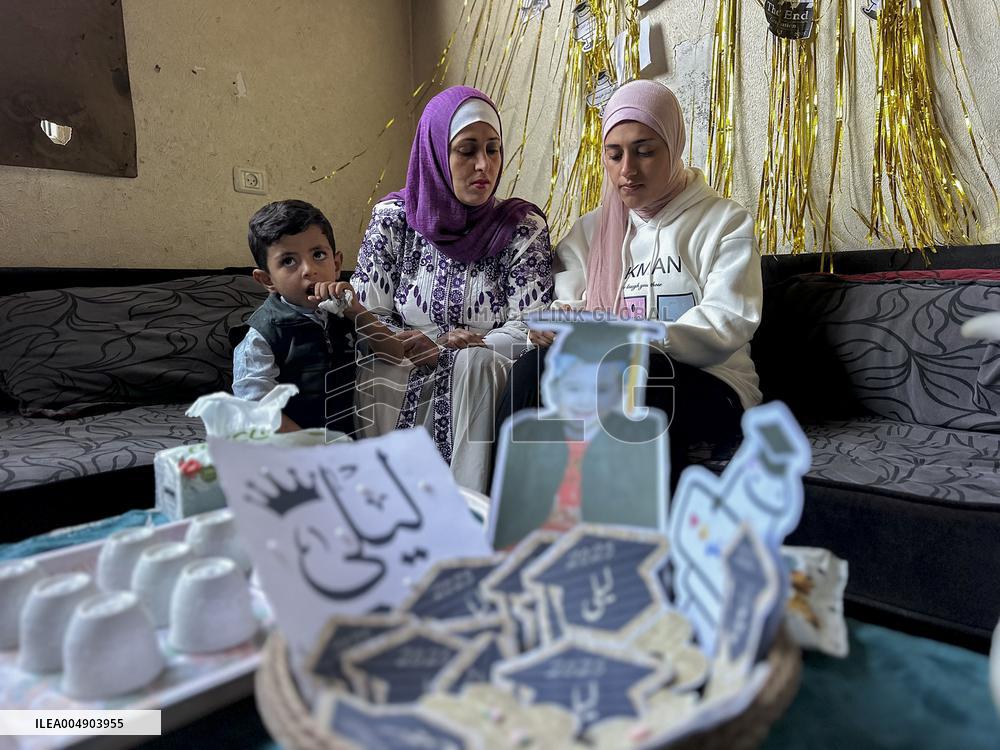 Gaza Student Celebrates Graduation