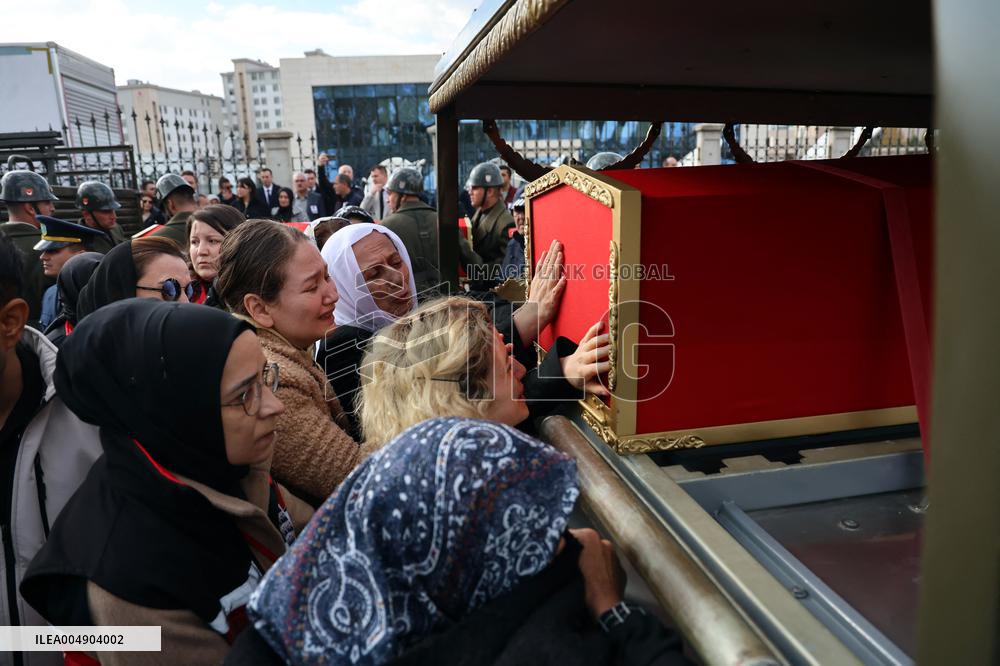 Military Plane Crash Funeral - Ankara