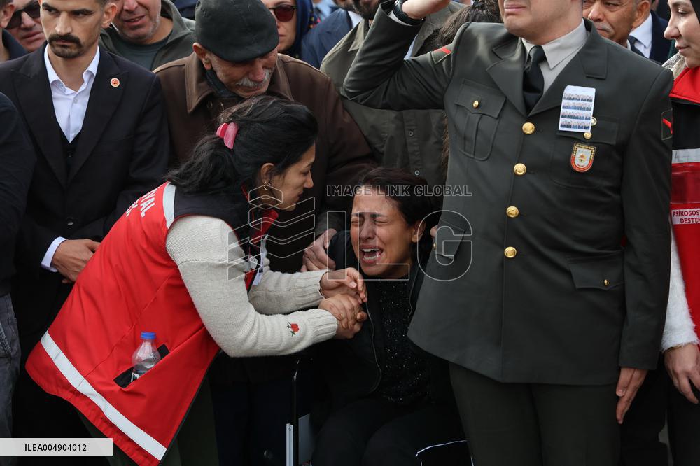 Military Plane Crash Funeral - Ankara