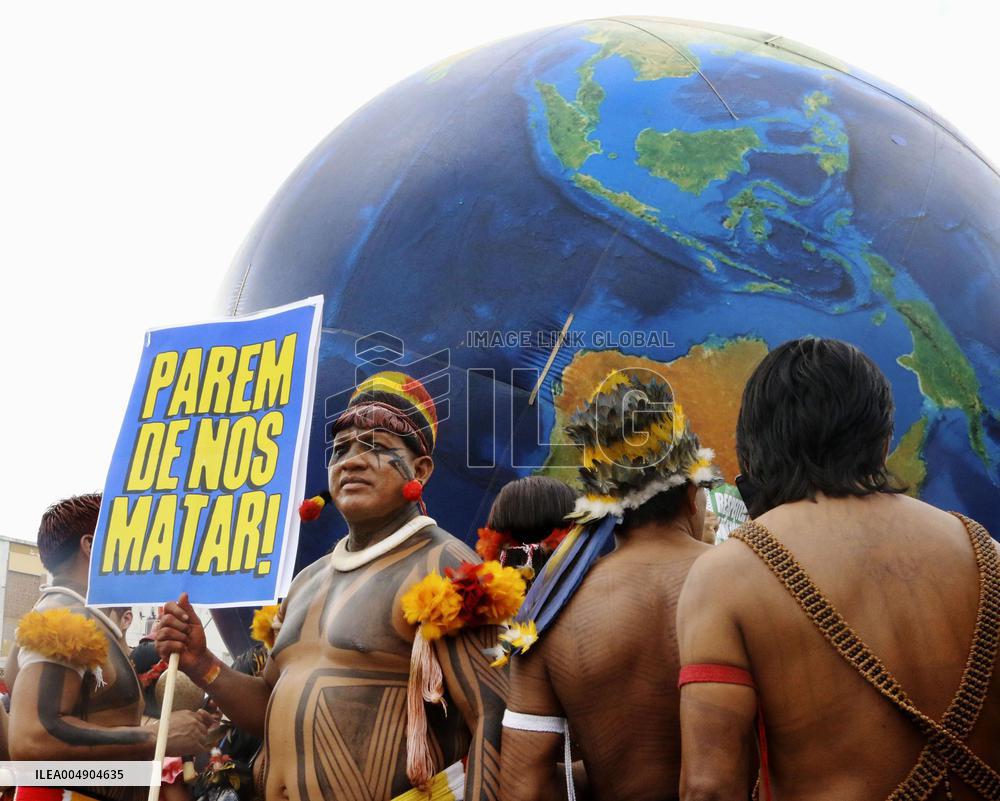 Amazon protection rally near COP30 venue