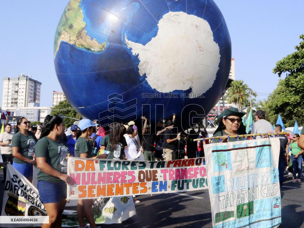 Amazon protection rally near COP30 venue