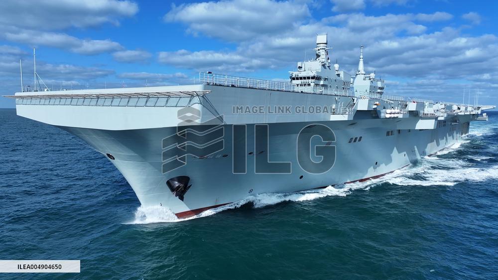 China's first Type 076 amphibious assault ship, the Sichuan