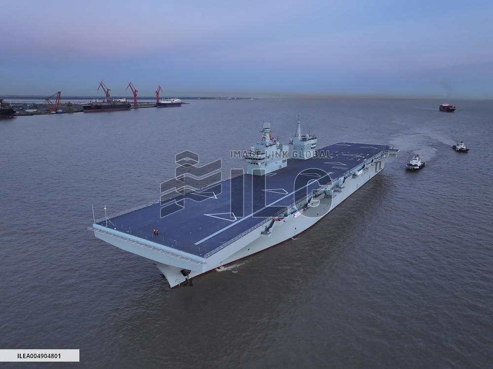 China's first Type 076 amphibious assault ship, the Sichuan