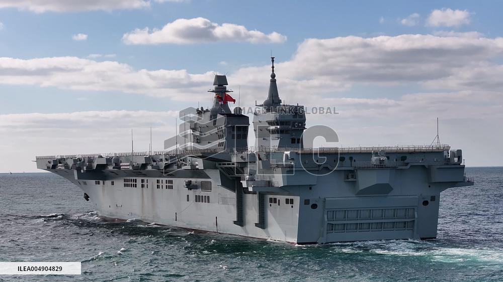 China's first Type 076 amphibious assault ship, the Sichuan