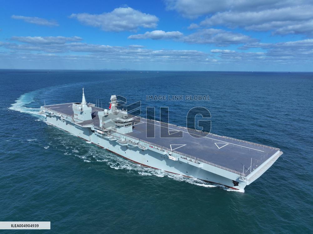 China's first Type 076 amphibious assault ship, the Sichuan