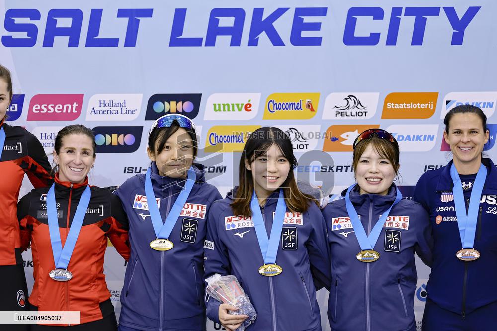 Speed skating: World Cup in Salt Lake City
