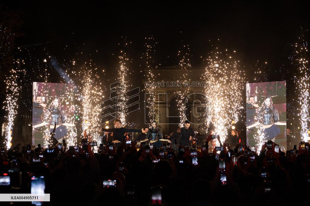 Champs Elysees Launches Christmas Lights NB