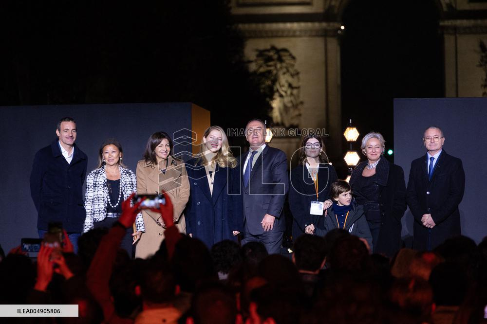 Champs Elysees Launches Christmas Lights NB