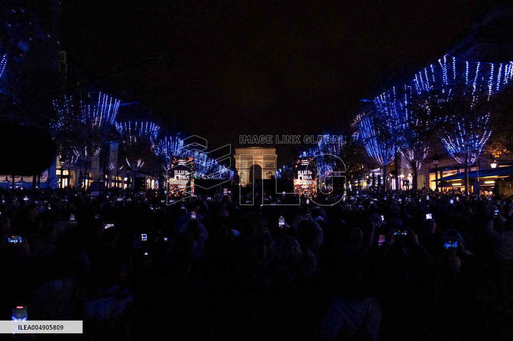 Champs Elysees Launches Christmas Lights NB