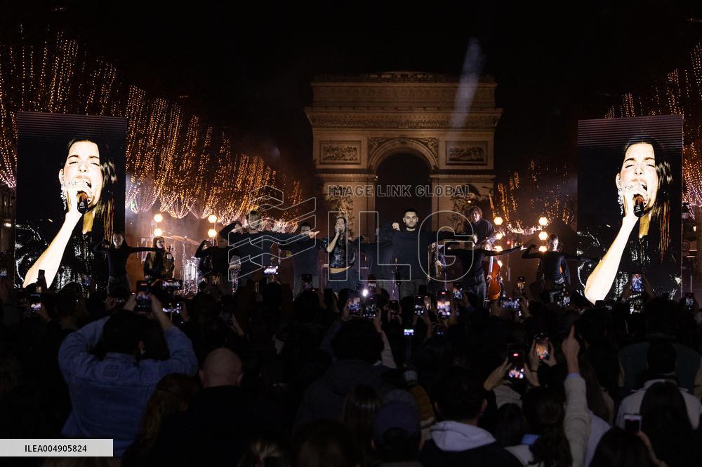 Champs Elysees Launches Christmas Lights NB