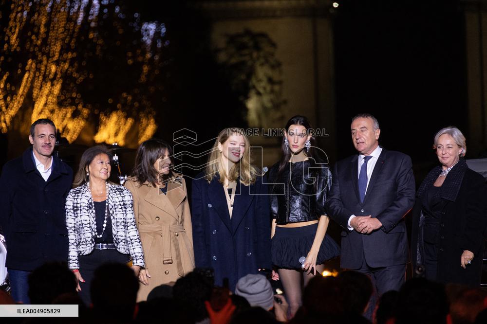 Champs Elysees Launches Christmas Lights NB