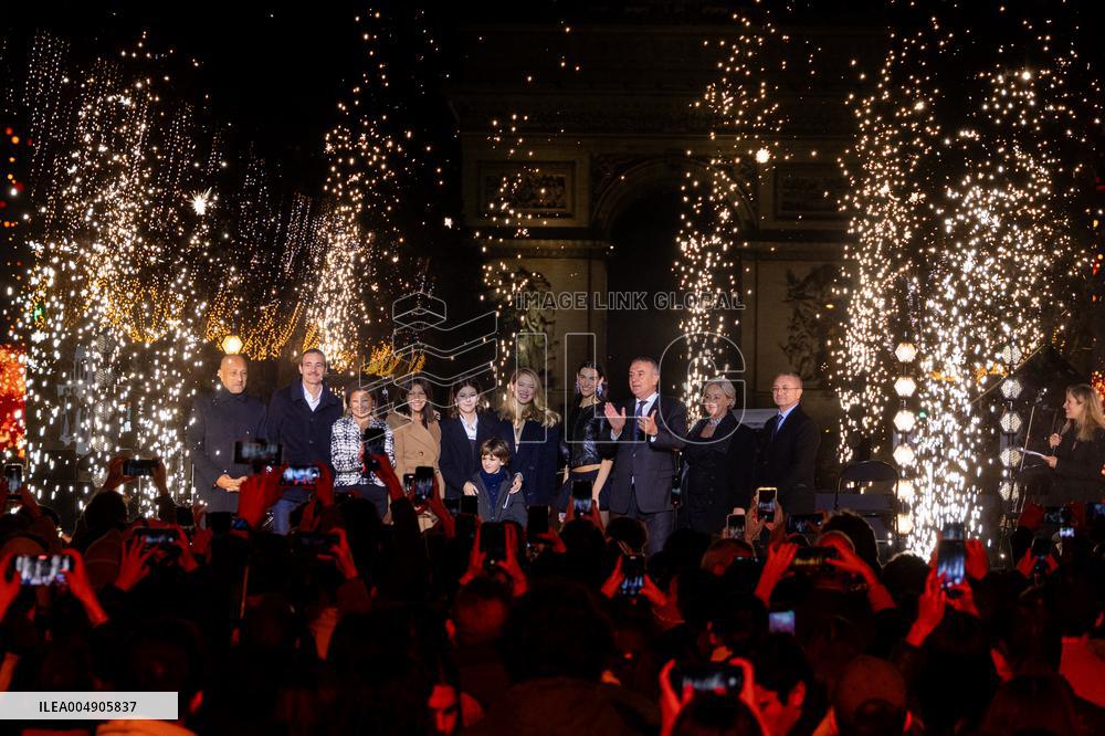 Champs Elysees Launches Christmas Lights NB