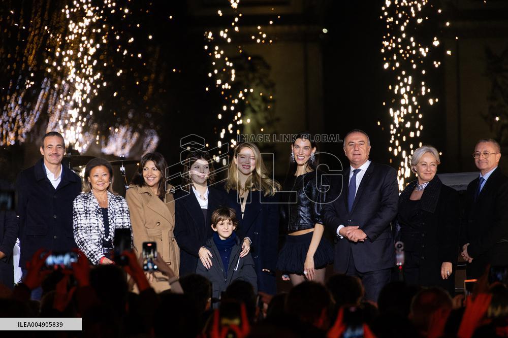 Champs Elysees Launches Christmas Lights NB