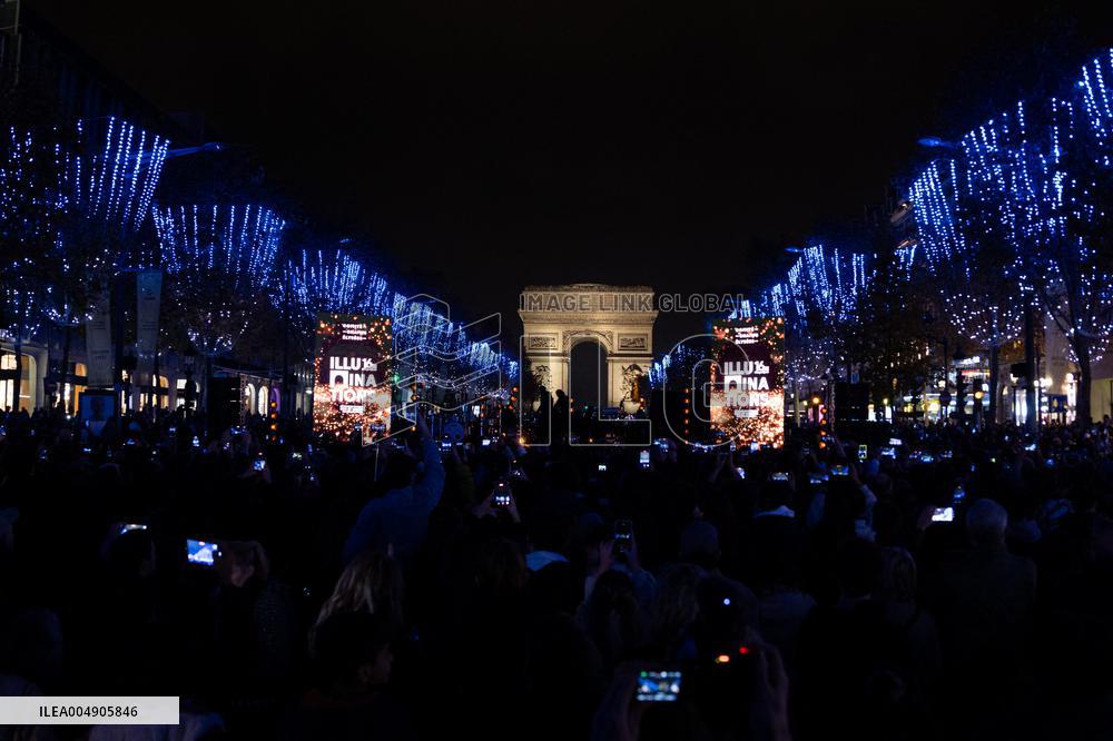 Champs Elysees Launches Christmas Lights NB