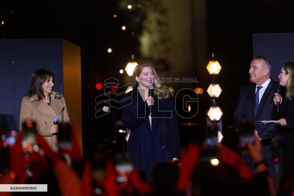 Champs Elysees Launches Christmas Lights NB
