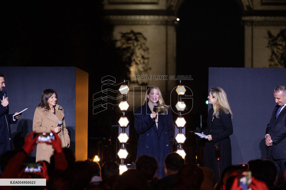 Champs Elysees Launches Christmas Lights NB