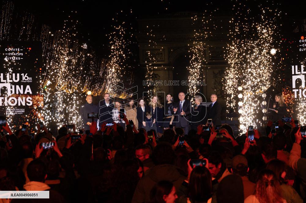 Champs Elysees Launches Christmas Lights NB