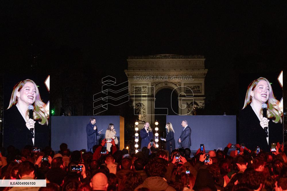 Champs Elysees Launches Christmas Lights NB