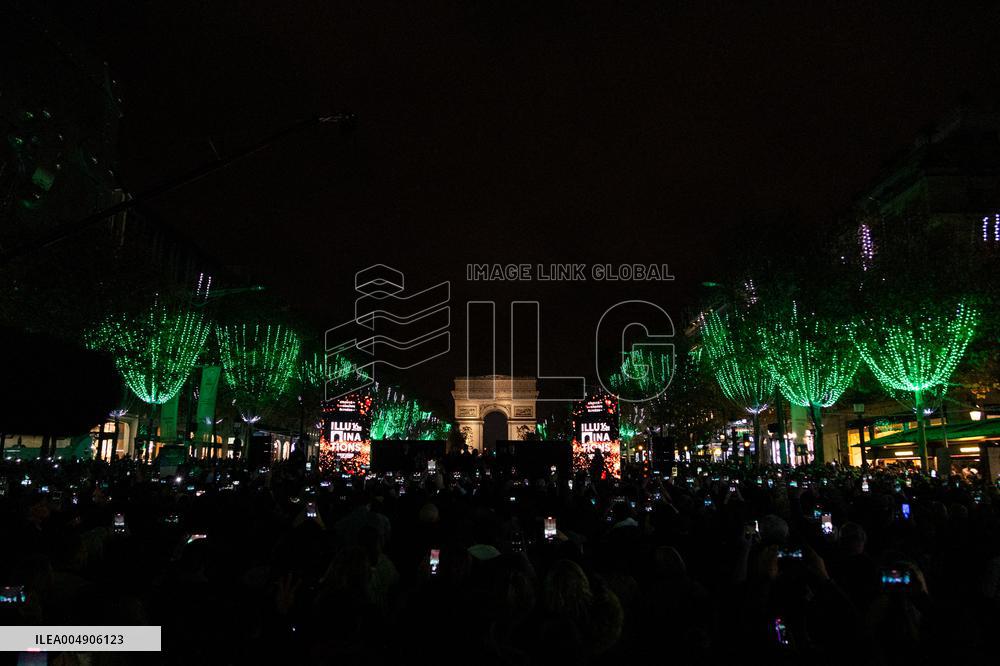 Champs Elysees Launches Christmas Lights NB
