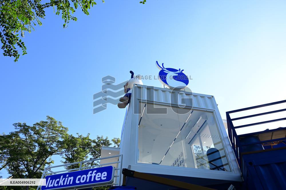 Luckin Coffee Container Themed Store in Fuzhou