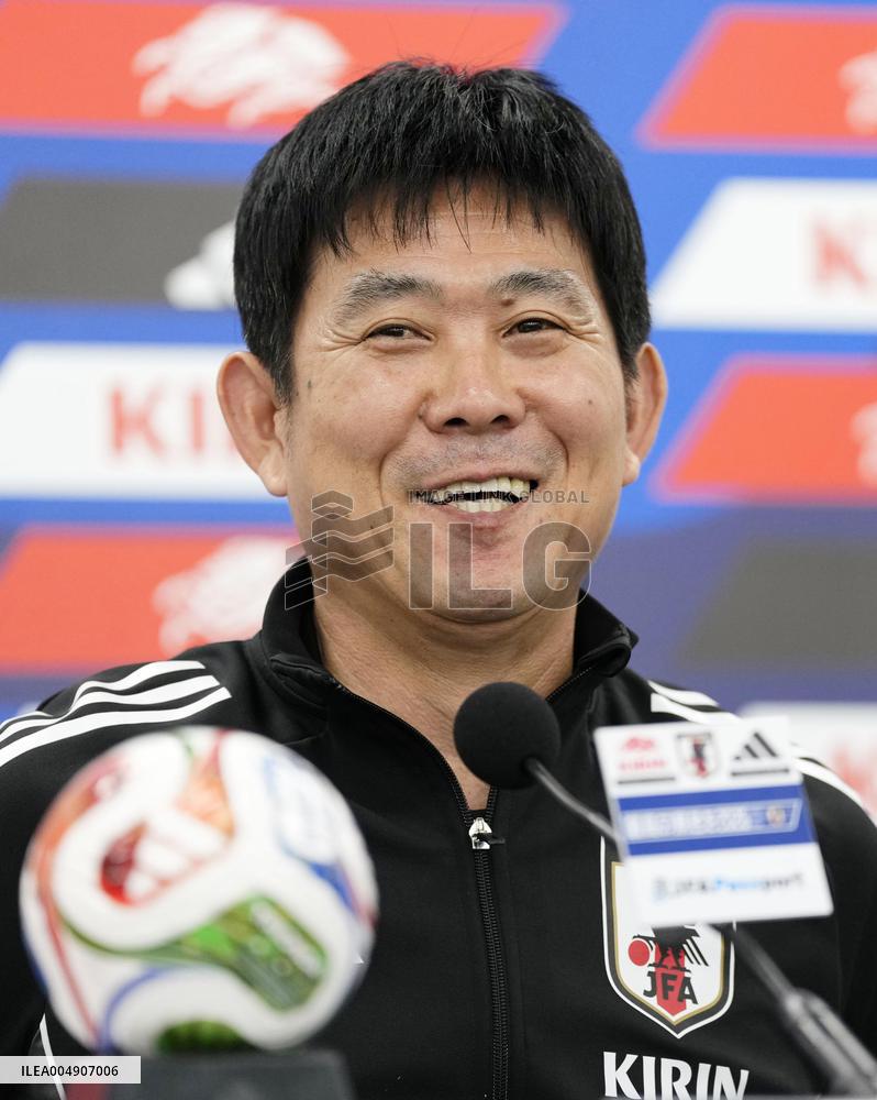 Football: Friendly between Japan and Bolivia