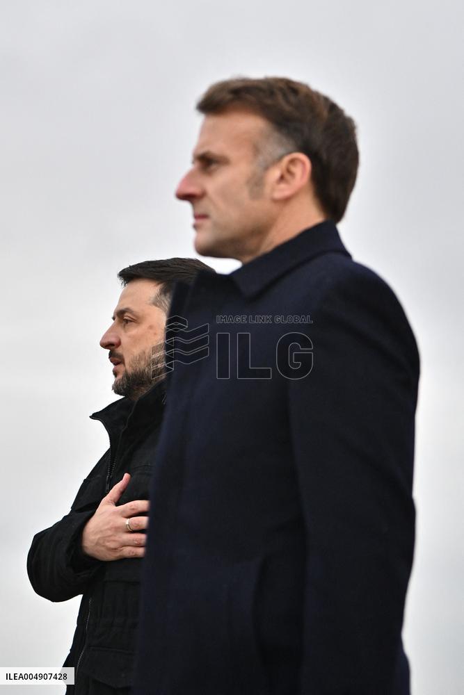 Volodymyr Zelensky Arrival Visit - Villacoublay
