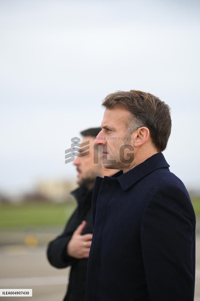 Volodymyr Zelensky Arrival Visit - Villacoublay