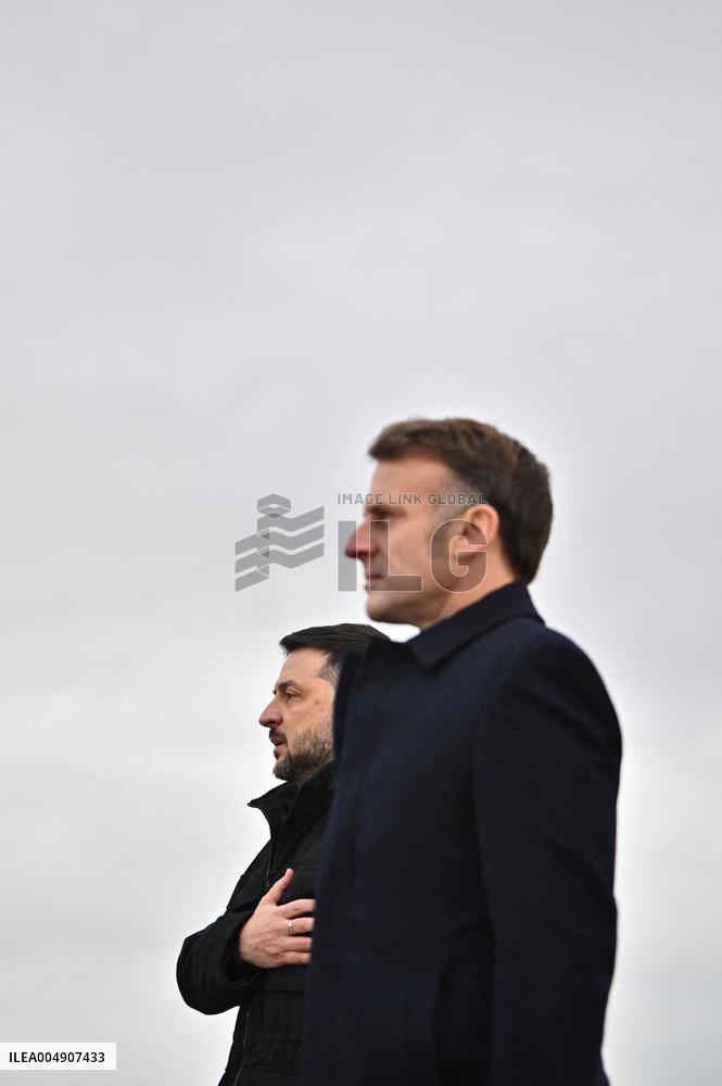 Volodymyr Zelensky Arrival Visit - Villacoublay