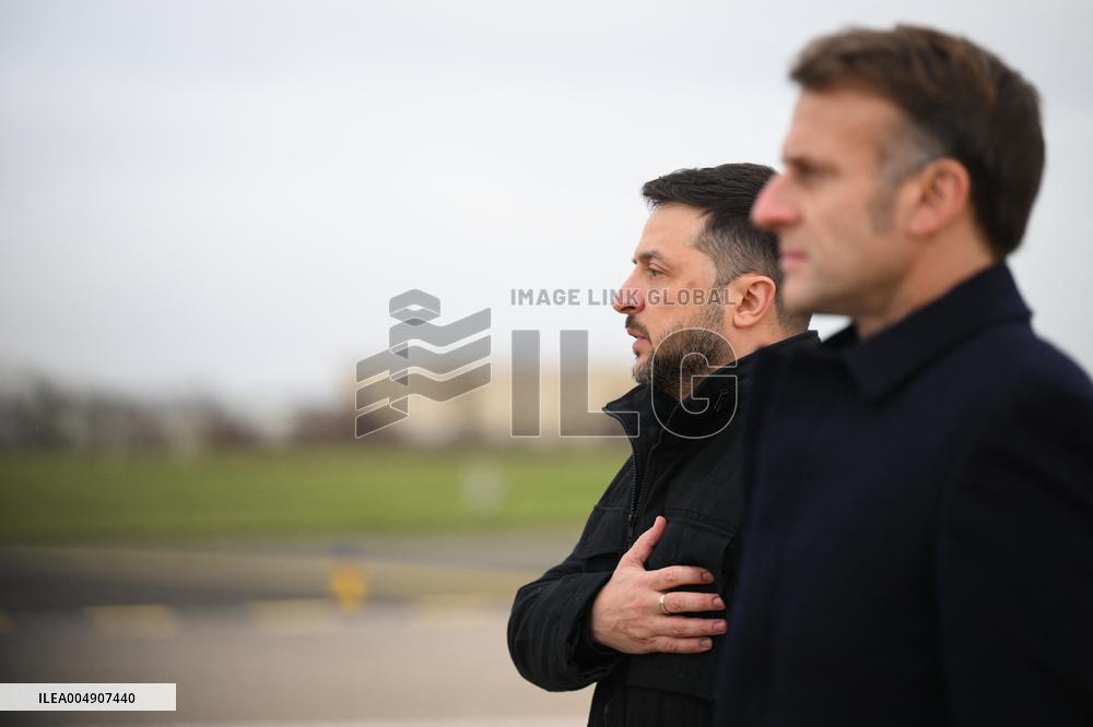 Volodymyr Zelensky Arrival Visit - Villacoublay