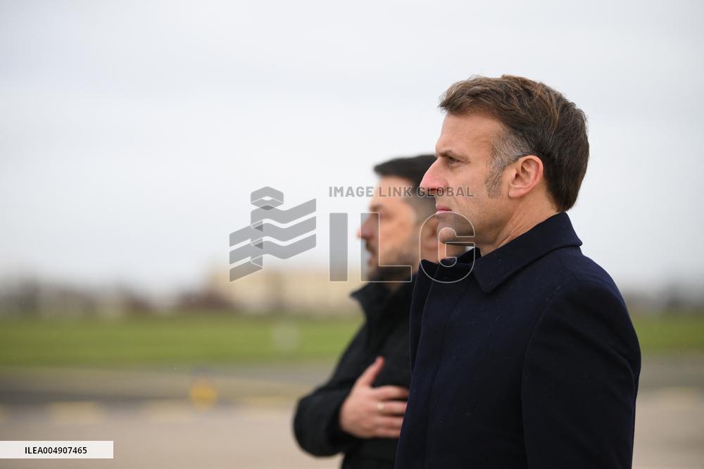 Volodymyr Zelensky Arrival Visit - Villacoublay