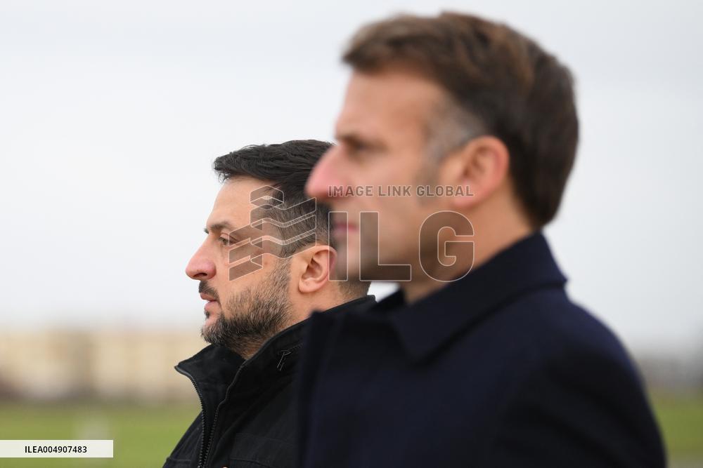 Volodymyr Zelensky Arrival Visit - Villacoublay