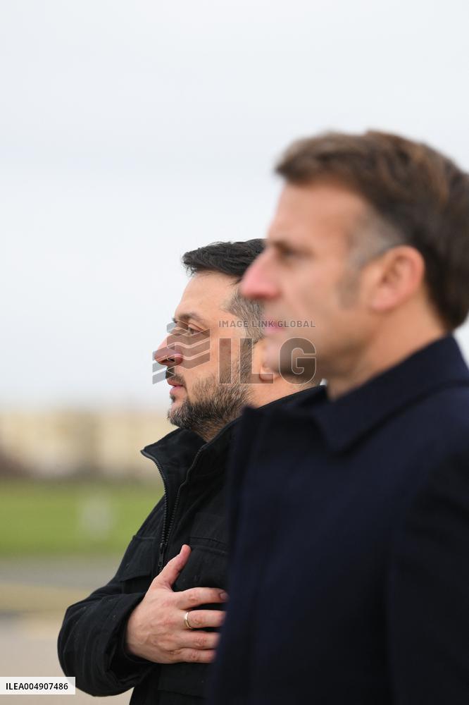 Volodymyr Zelensky Arrival Visit - Villacoublay