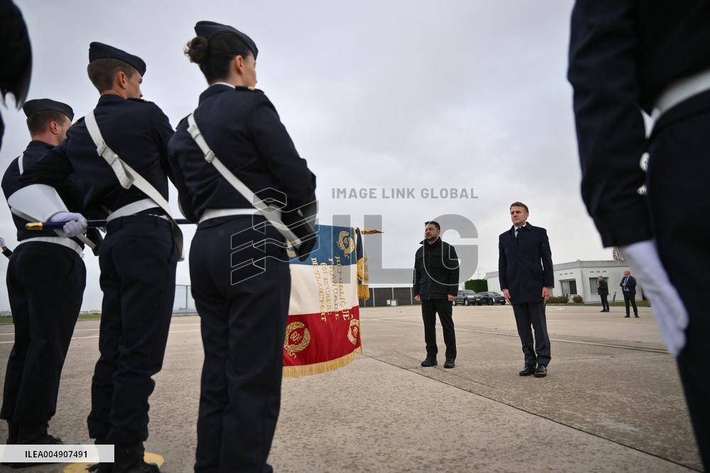 Volodymyr Zelensky Arrival Visit - Villacoublay