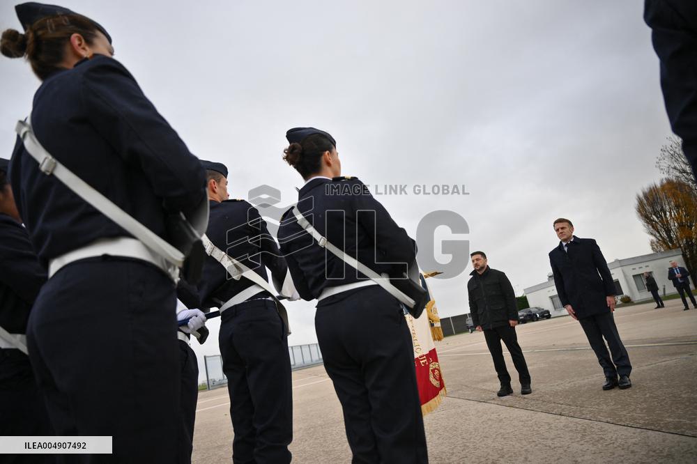 Volodymyr Zelensky Arrival Visit - Villacoublay