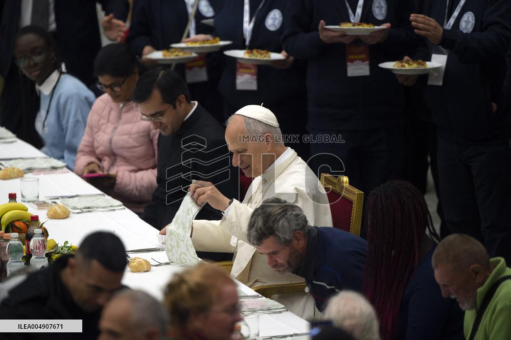 Pope Leo XIV Attends World Day of the Poor Lunch - Vatican