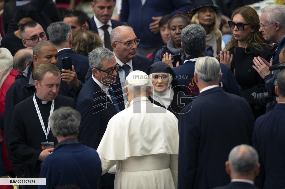 Pope Leo XIV Attends World Day of the Poor Lunch - Vatican