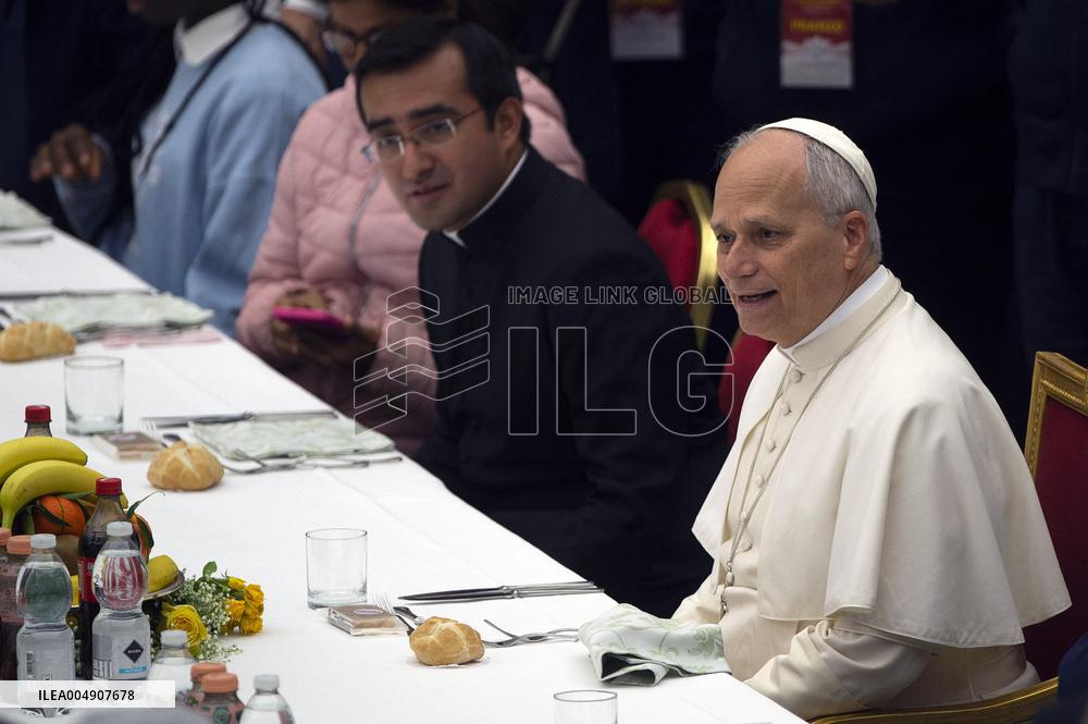 Pope Leo XIV Attends World Day of the Poor Lunch - Vatican