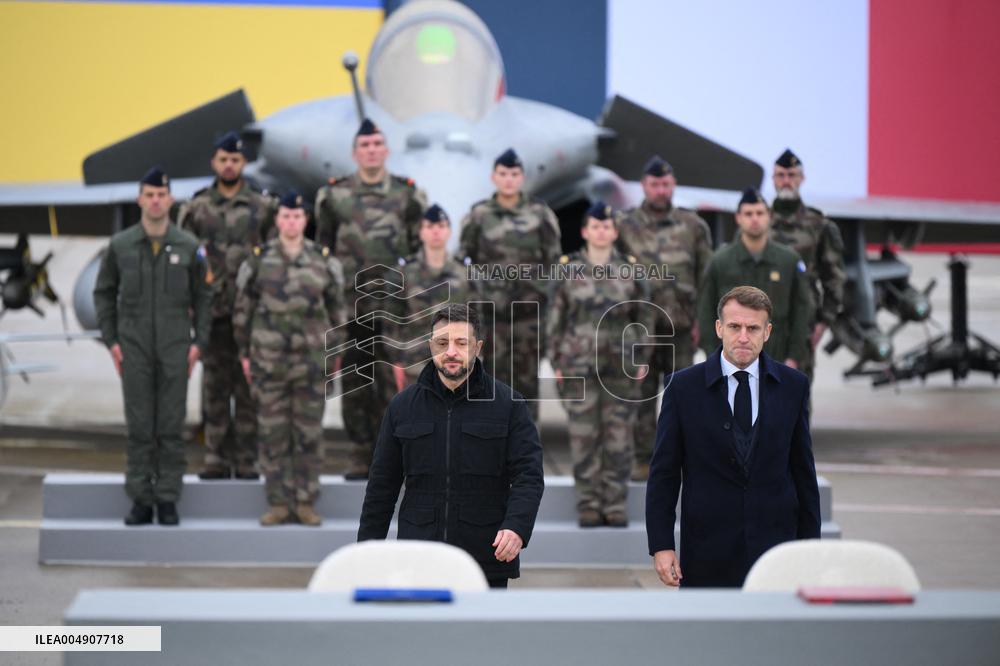 Volodymyr Zelensky Arrival Visit - Villacoublay