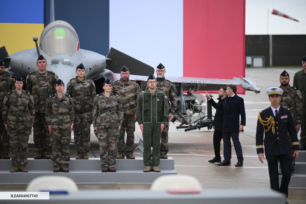 Volodymyr Zelensky Arrival Visit - Villacoublay