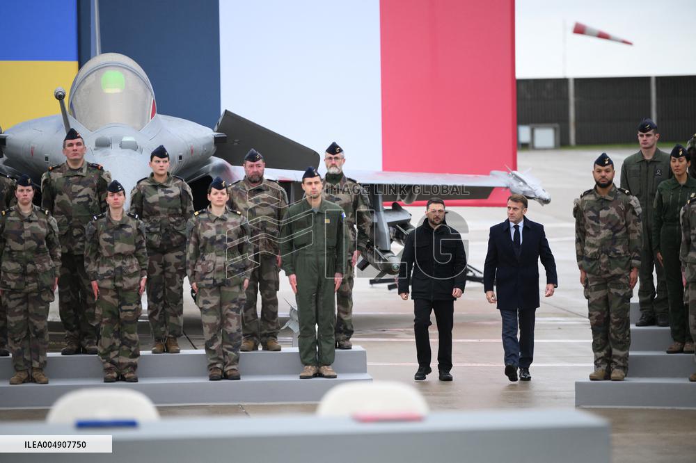Volodymyr Zelensky Arrival Visit - Villacoublay