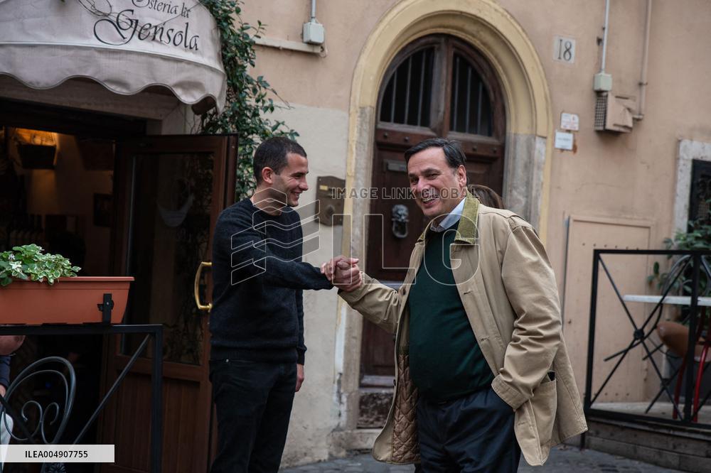 VIP's at the Osteria La Gensola - Rome