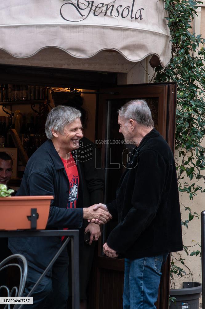 VIP's at the Osteria La Gensola - Rome