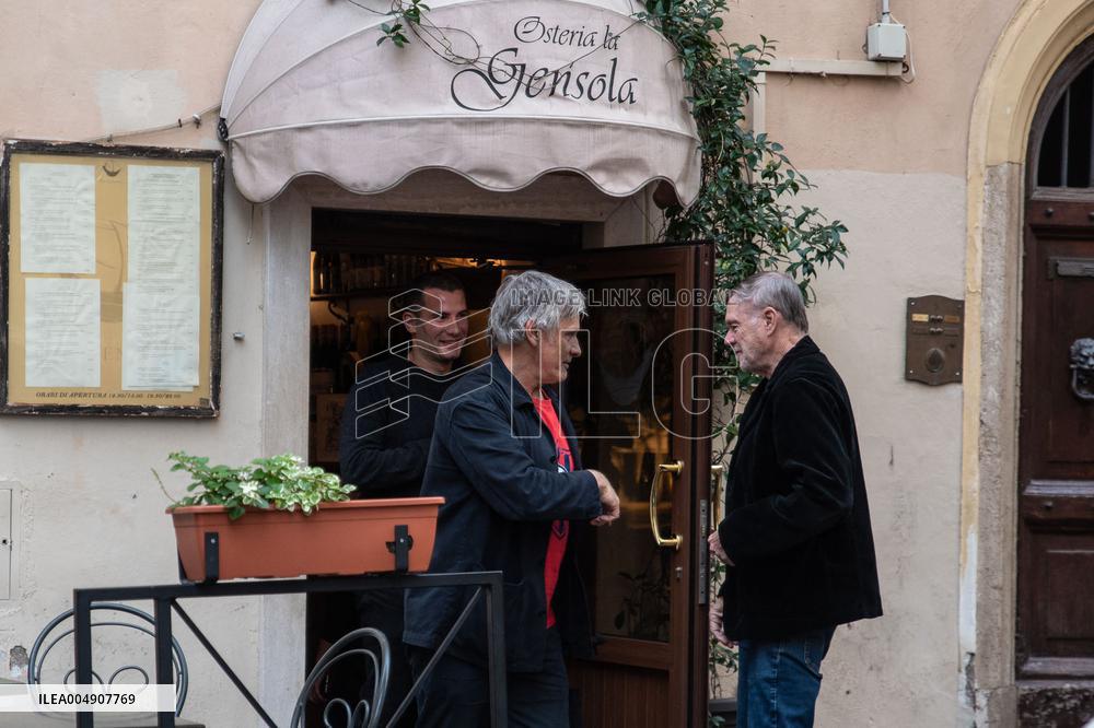 VIP's at the Osteria La Gensola - Rome