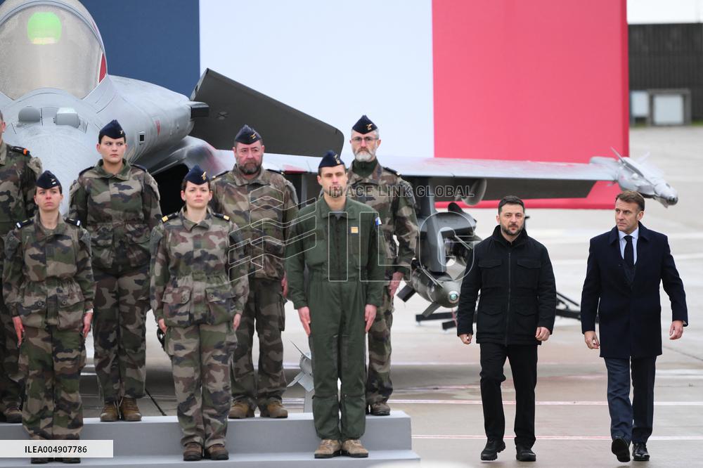 Volodymyr Zelensky Arrival Visit - Villacoublay