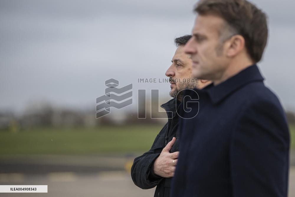 Volodymyr Zelensky Arrival Visit - Villacoublay