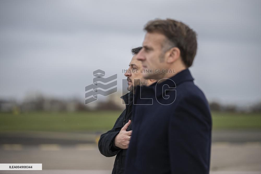 Volodymyr Zelensky Arrival Visit - Villacoublay