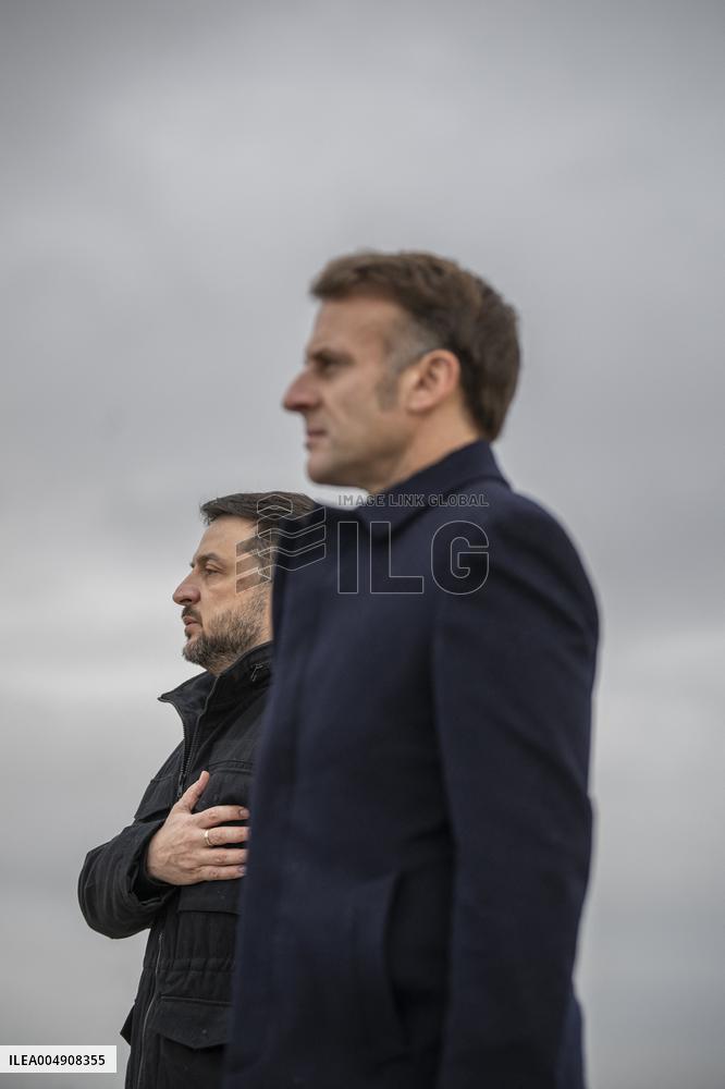 Volodymyr Zelensky Arrival Visit - Villacoublay