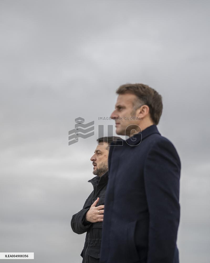 Volodymyr Zelensky Arrival Visit - Villacoublay